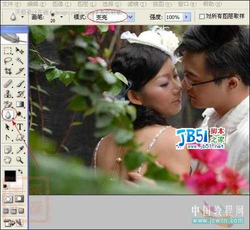 Photoshop婚纱调色实例：柔柔暖色调