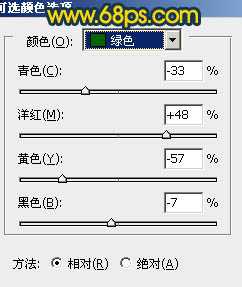 Photoshop将绿荫树林图片调成灿烂的金色调