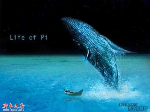 photoshop合成制作少年派life of pi 高清壁纸