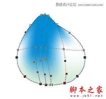 CorelDRAW使用网状填充制作逼真的水蜜桃