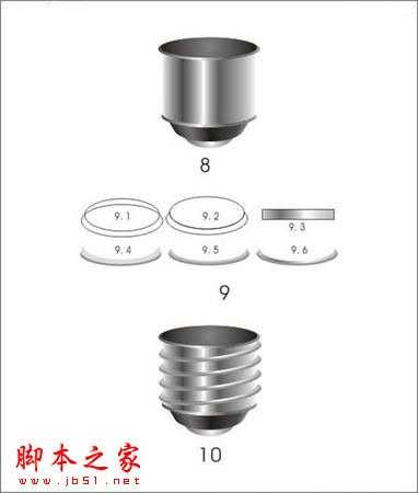 CorelDRAW打造七彩灯泡