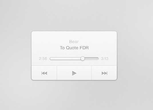 PS打造一枚简约音乐播放器