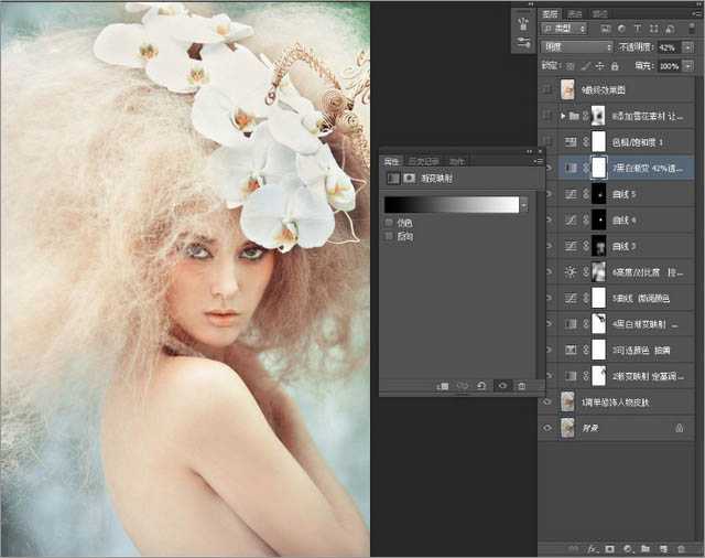 Photoshop(PS)把灰蒙模特头像照片调成梦幻色彩效果实例教程