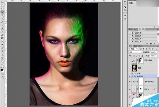 Photoshop详细解析荧光妆容人像片后期商业修图教程