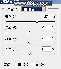 Photoshop调制出柔和的晨曦霞光草丛人物图片