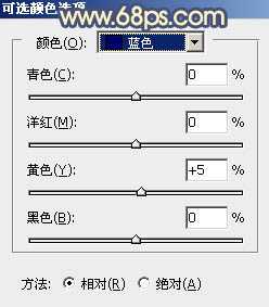 Photoshop为外景人物图片调制出甜美的秋季橙蓝色图片