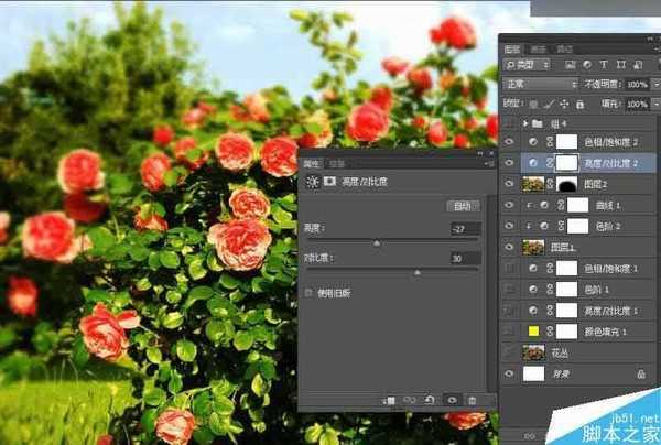 Photoshop设计以花朵为主元素的报纸广告