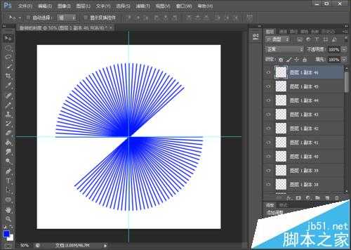 Ps怎么制作一个圆形旋转的表盘刻度图?