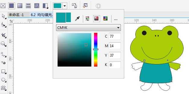 CorelDRAW怎么均匀填充颜色?