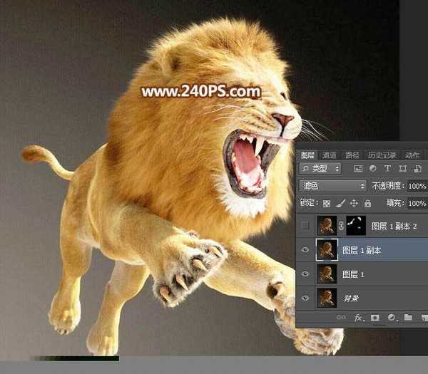 Photoshop巧用通道抠图完美抠出毛茸茸的狮子教程