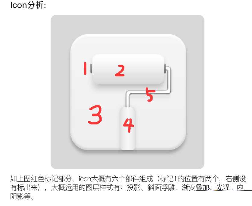 PS简单绘制一个轻写实的油漆刷icon图标教程