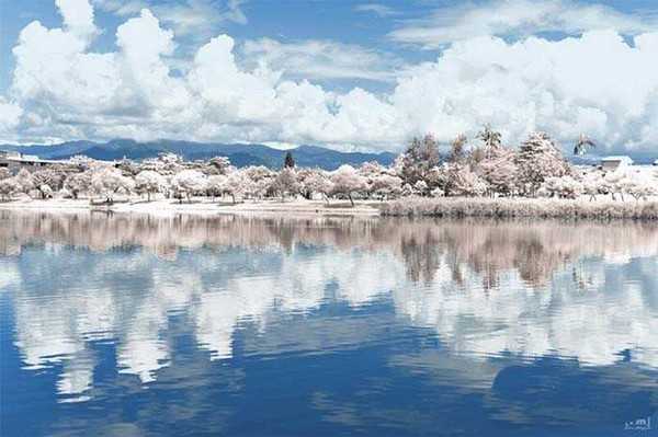 ps怎么给风景图穿上冬装? ps制作超梦幻雪景图的教程