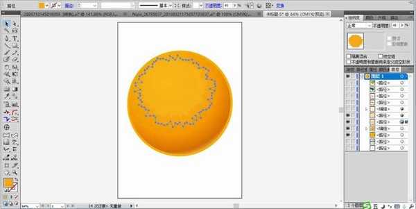 ai怎么绘制圆圆的橙子? ai设计橙子图标的教程