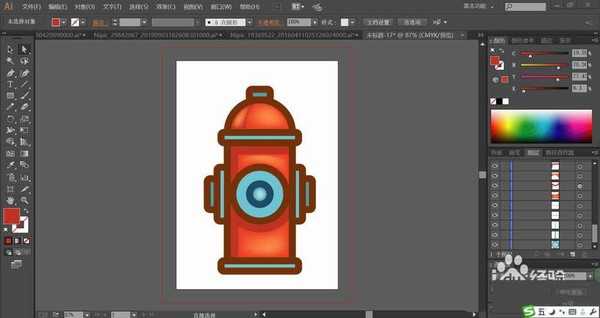 ai怎么手绘消防栓矢量图? ai消防栓的画法