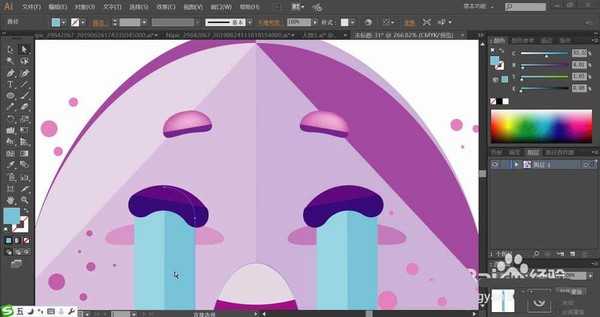 ai怎么怎么设计流泪表情? ai表情图标的画法