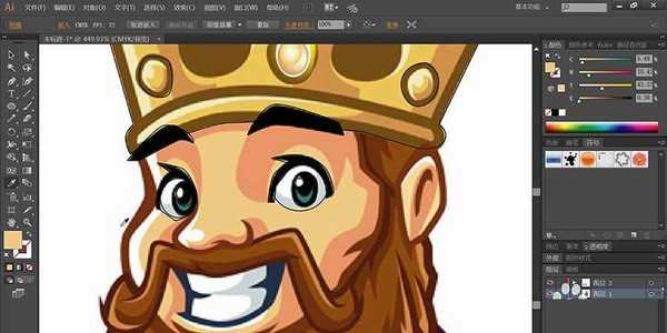 ai怎么设计国王形象的logo标志? ai国王图标的画法
