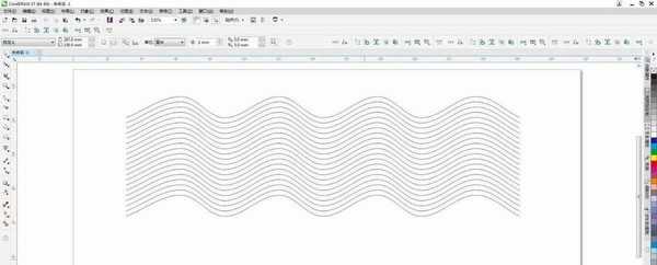cdr怎么快速将直线变成波浪线? cdr直线批量变曲线的技巧