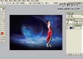 photoshop 性感花瓶美女合成